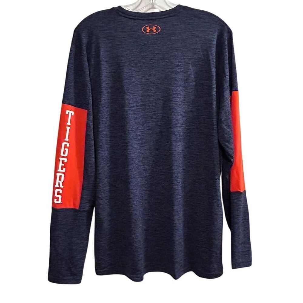 Under Armour Men's Auburn Tigers Long Sleeve Shirt Blue Size L - Picture 8 of 16
